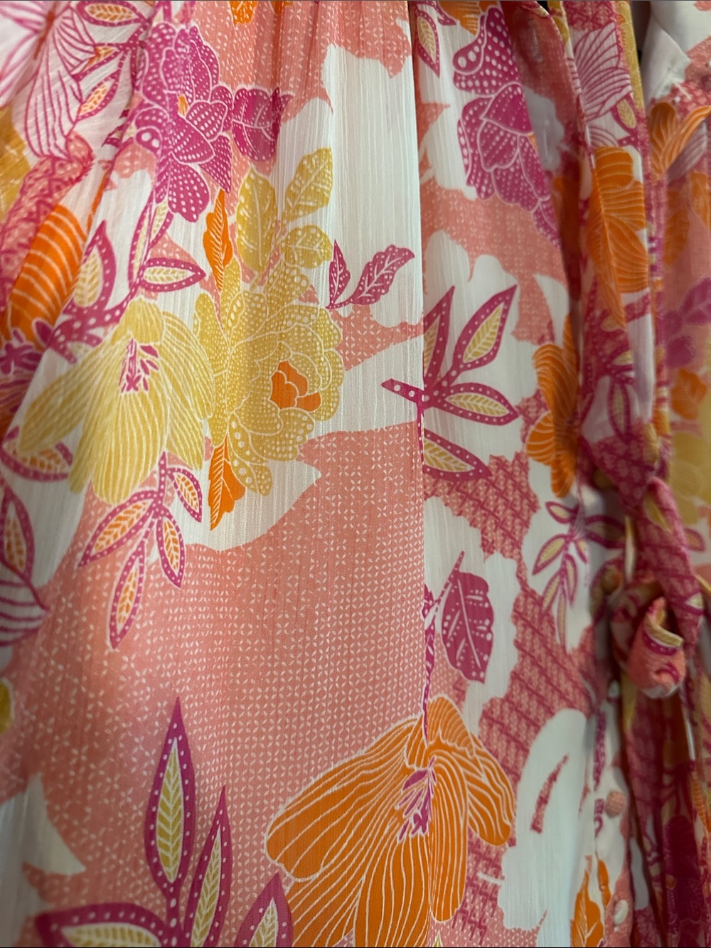 Fate Pink, Orange & Cream Floral Mini Dress - Picture 4 of 8